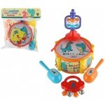 Teddies Hudební nástroje sada plast 5ks v krabici 2 barvy – Hledejceny.cz