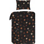 Xpose povlečení do postýlky tlamičky černé Bavlna 100 x 135 cm 40 x 60 cm – Zboží Dáma