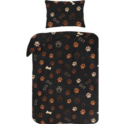 Xpose povlečení do postýlky tlamičky černé Bavlna 100 x 135 cm 40 x 60 cm – Zboží Dáma