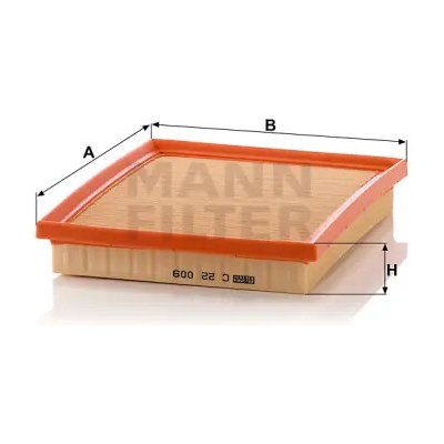 MANN FILTER Vzduchový filtr C 22 009 – Hledejceny.cz
