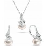 Brilio Silver Elegantní set šperků s pravými perlami SET298W – Zboží Dáma