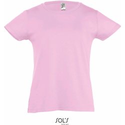 dětské bavlněné tričko Sol's pro děvčátka růžová světlá
