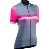 Cyklistický dres Northwave Origin grey/pink dámský