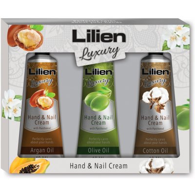 Lilien Hand and Nail Cream 3 x 40 ml dárková sada