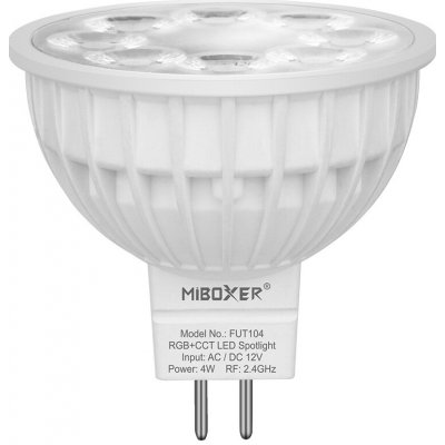 Miboxer LED stmívatelná žárovka MR16, RGB+CCT, 4W, 2.4GHz, FUT104 – Hledejceny.cz