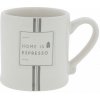 Hrnek a šálek Bastion Collections Hrneček Espresso HOME IS ESPRESSO in grey 70 ml