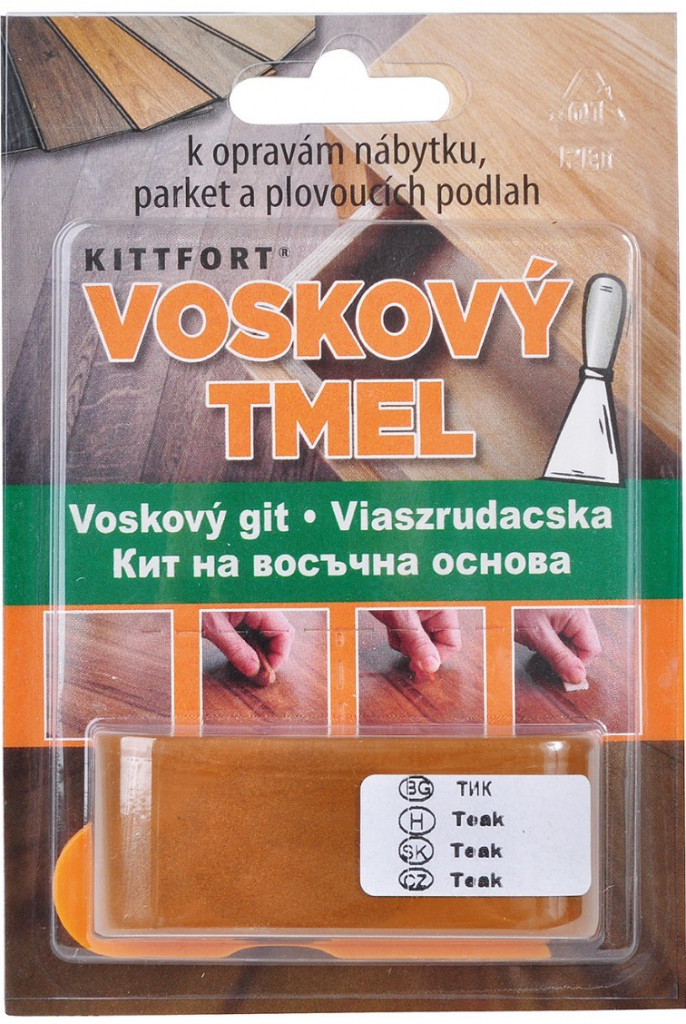 KITTFORT Profi voskový tmel 12g teak
