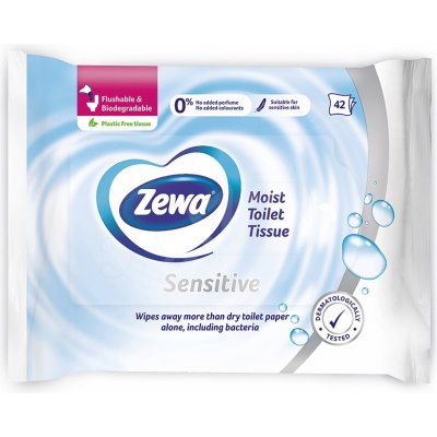 ZEWA Pure vlhčený bílý 42 ubrousků – Hledejceny.cz