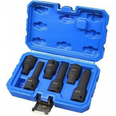 MAR-POL Hlavice rázové zástrčné 1/2" XZN(spline) M14, M16, M18, sada 6ks M66417 – Zboží Dáma