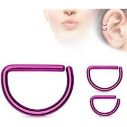 Šperky4U piercing do nosu ucha fialový N01083-1208