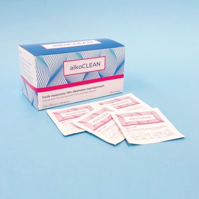alkoCLEAN Alcohol Pads Sterile 100 ks – Hledejceny.cz