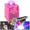 Karaoke Vonyx SBS50P Bateriová karaoke BT sada s bezdrátovým mikrofonem a světelným efektem