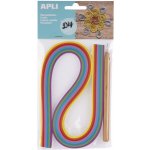 APLI Quilling APLI sada papírové proužky s rolovacím nástrojem – Zboží Dáma