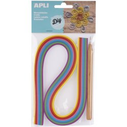 APLI Quilling APLI sada papírové proužky s rolovacím nástrojem