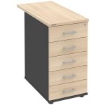 Hobis K 35 C P 80 5 zásuvky léta podél 80 cm antracit akát – Hledejceny.cz