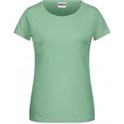 James & Nicholson Klasické dámské tričko z biobavlny 8007 Jadeitová zelená