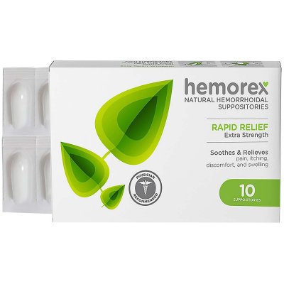 Hemorex přírodní čípky na hemoroidy 10 ks – Zboží Mobilmania