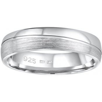 SILVEGO Snubní stříbrný prsten Glamis pro muže i ženy QRD8453M