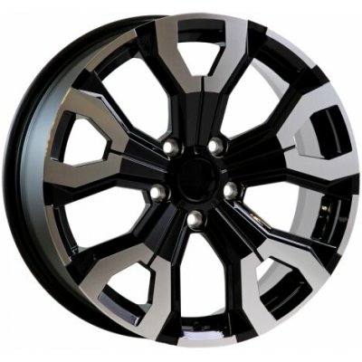 Arceo DY1887 7x17 5x114.3 ET35 black + polished rim – Hledejceny.cz