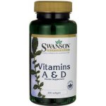 Swanson Vitamín A 5000 iu + D 400 iu 250 kapslí – Hledejceny.cz
