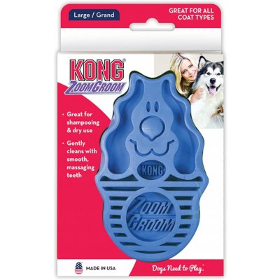 Kong Zoom Groom kartáč pro psy 11 cm – Hledejceny.cz