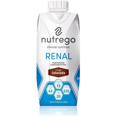 NUTREGO RENAL S PŘÍCHUTÍ ČOKOLÁDA POR SOL 12X330ML – Zbozi.Blesk.cz