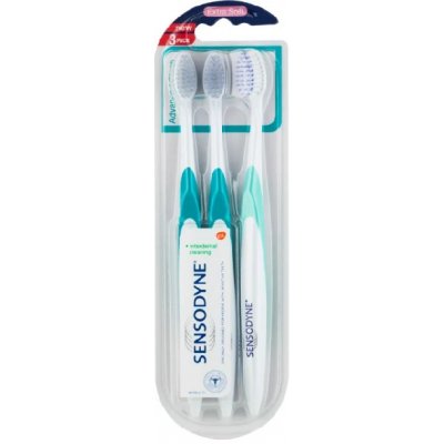 Sensodyne Advanced Clean Triopack Zubní kartáček Extra Soft 3 ks – Zboží Mobilmania