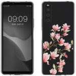 Pouzdro kwmobile Průhledné Sony Xperia 10 IV růžová – Zboží Živě