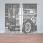 Sablio Záclony Černobílý veterán: 2ks 150x250cm – Hledejceny.cz