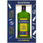 Becherovka 38% 0,7 l (dárkové balení 2 sklenice) – Sleviste.cz
