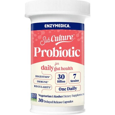 Enzymedica SubCulture Probiotic for Daily Gut Health 30 Kapslí – Hledejceny.cz