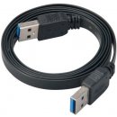 Akasa AK-CBUB15-15BK Proslim, USB 3.0 typ A M - A M, plochý, 1.5 m