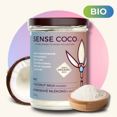 Sense Coco Bio kokosové mléko v prášku 250 g – Zbozi.Blesk.cz