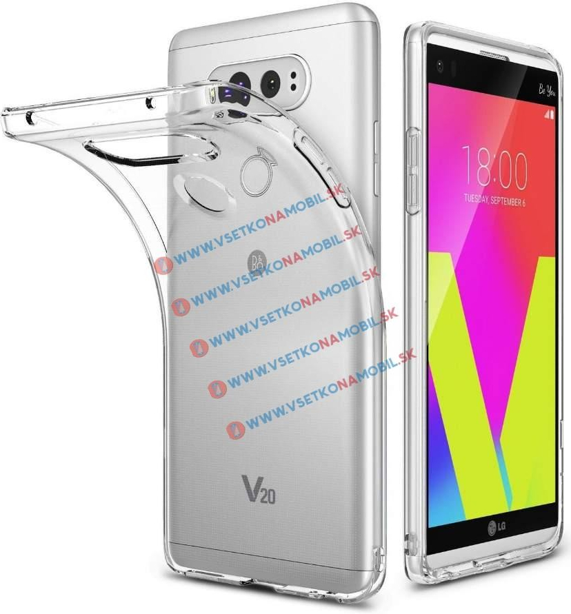 Pouzdro VSECHNONAMOBIL Silikonový obal LG V20 průhledný 4355