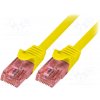 síťový kabel Logilink CQ2027U Patch, U/UTP, 6, licna, Cu, LSZH, 0,5m, žlutý