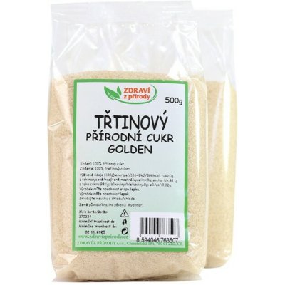 Zdraví z přírody Cukr třtinový Golden 500 g – Sleviste.cz
