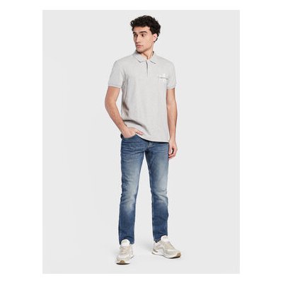 Calvin Klein Jeans polokošile J30J322851 Šedá – Zboží Mobilmania