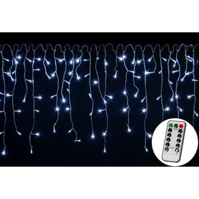 Voltronic 59796 Vánoční světelný déšť 600 LED studená bílá 15 m + ovladač