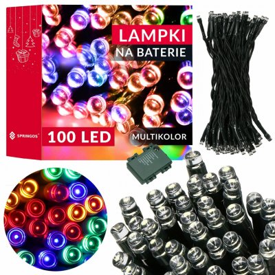 Springos CL4032 LED SVĚTLA NA BATERIE 100 LED – Hledejceny.cz