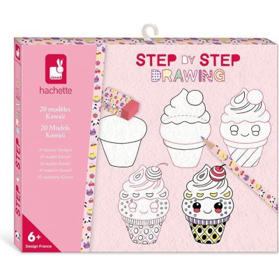 Janod Step by step Kreativní sada Kreslení krok za krokem Kawai – Hledejceny.cz