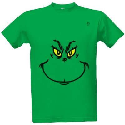 Tričko s potiskem Grinch pánské Středně zelená