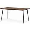 Jídelní stůl Jídelní stůl, 160x80, deska MDF, dýha divoký dub, kovové nohy, černý lak - AT-686 OAK