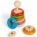 Bigjigs motorická Nasazování tvarů na tyč Toys BB033 – Zboží Mobilmania