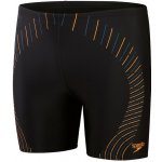 Speedo Duo Logo Print Mid Jammer Black/Mandarin Peel/Dark – Zboží Dáma