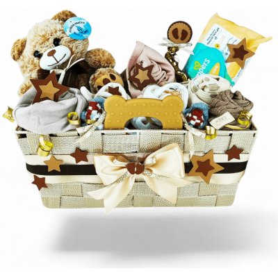 BabyDort dárkový koš pro miminko NATURAL – Sleviste.cz