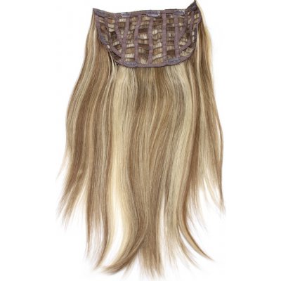 Easy Clip 50cm lidské vlasy REMY tmavý melír – Sleviste.cz