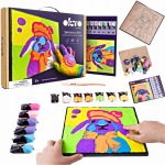 OKTO Zajíček výtvarná sada malování na plátno 30x30 cm – Zboží Mobilmania