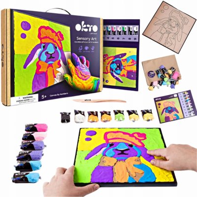 OKTO Zajíček výtvarná sada malování na plátno 30x30 cm – Zboží Mobilmania