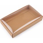 Prima-obchod Papírová krabice s průhledným víkem, barva 2 hnědá přírodní – Zbozi.Blesk.cz