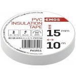 Emos F61511 páska izolační PVC 15 mm x 10 m bílá – Zboží Mobilmania